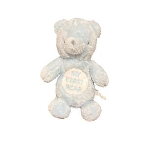Dreamgro Baby Boys My First Teddy Bear Blue Lovey Rattle Plush Stuffed Animal
